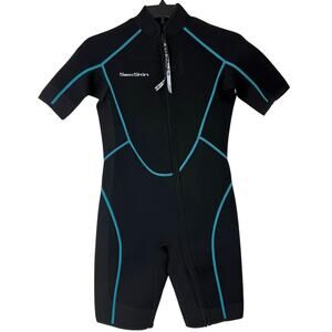 Sea Skin Wetsuit - Women's Black Neoprene - Size Medium